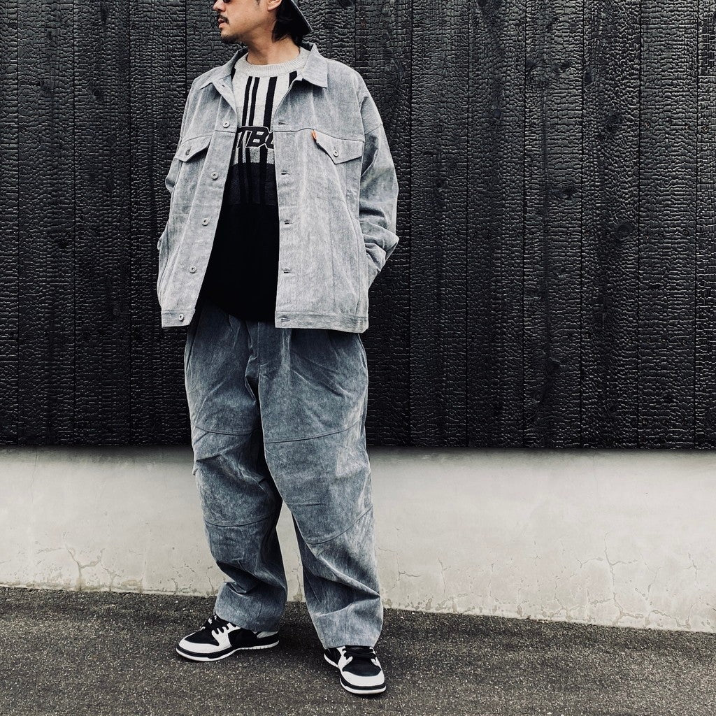 FLOCKY DENIM BALLOON PANTS #Blue [FW26-B10]