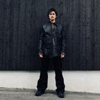 Rustic Edged Easy Rider's (VEGETABLE TANNING PIG LEATHER) #BLACK [M-P1-LW3]