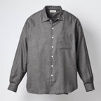 Micro Plaid Open Collar Shirt #Grey [SD26F-SH02]