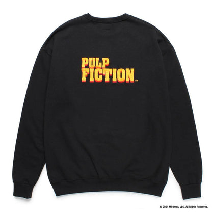 PULP FICTION | CREW NECK SWEAT SHIRT (TYPE-4) #BLACK [PF-WM-SS07]