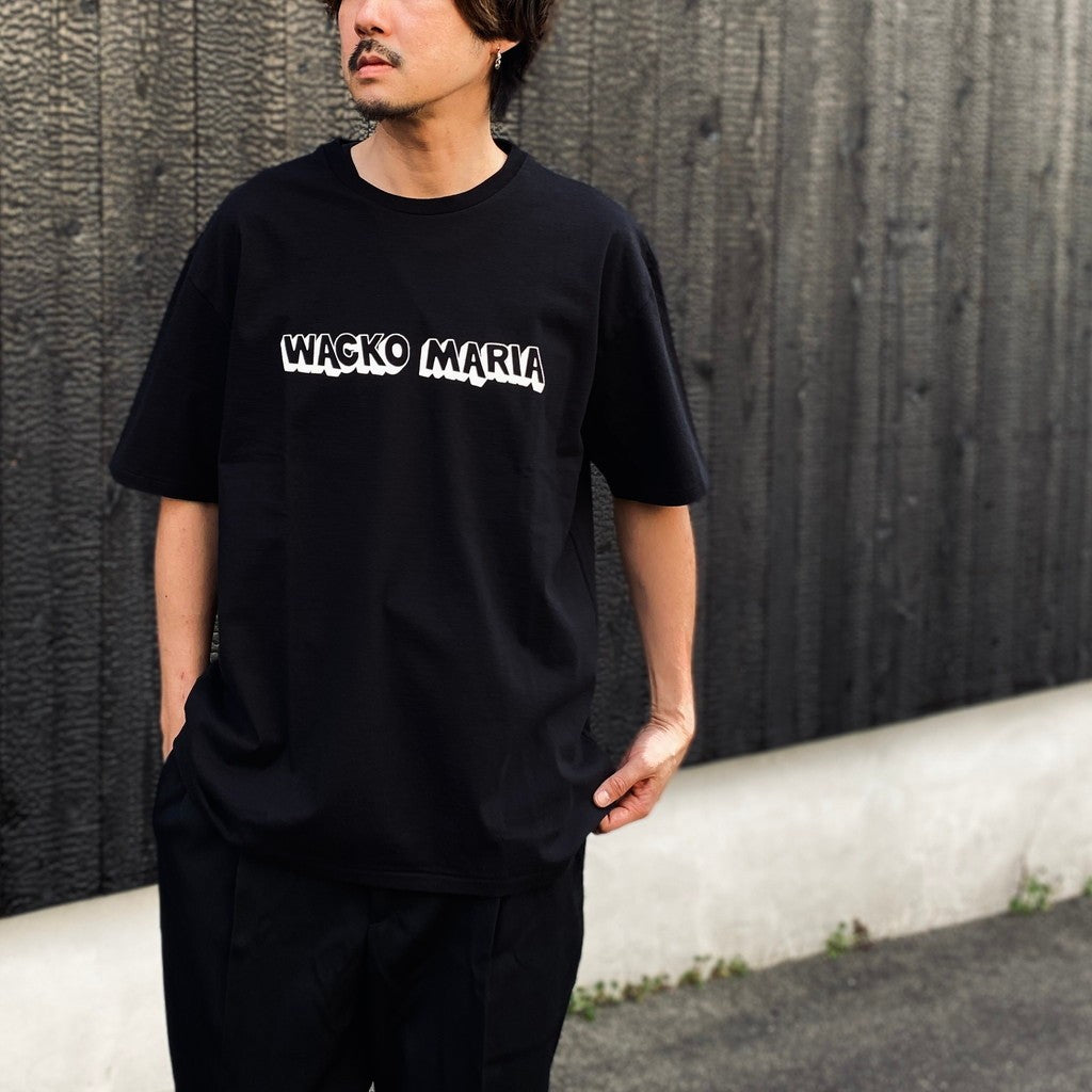 WASHED HEAVY WEIGHT CREW NECK T-SHIRT ( TYPE-3 ) #BLACK [26SS-WMT-WT04]