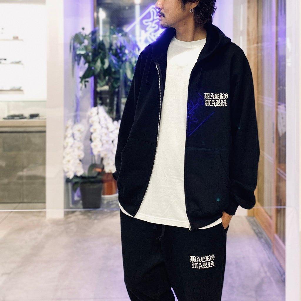 黒XL【WACKOMARIA】世界平和PJT SWEAT／新品タグ付／送料込 HEAVY WEIGHT FULL ZIP HOODED SWEAT SHIRT｜WACKO MARIA