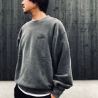 WASHED MIDDLE WEIGHT CREW NECK SWEAT SHIRT ( TYPE-1 ) #GRAY [26FWE-WMC-SS03]