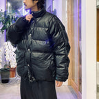 TECH 2WAY SYNTHETIC SKIN DOWN JACKET #BLACK [BW-41025W]