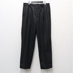 DOUBLE PLEATED WOOL TROUSERS ( TYPE-1 ) #CHARCOAL [26FW-WMP-PT03]