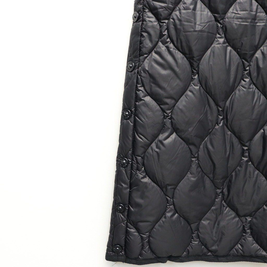 MILITARY SNAP BUTTON DOWN SKIRT（SOFT SHELL） #BLACK [TAION-W150LSSKML-1]