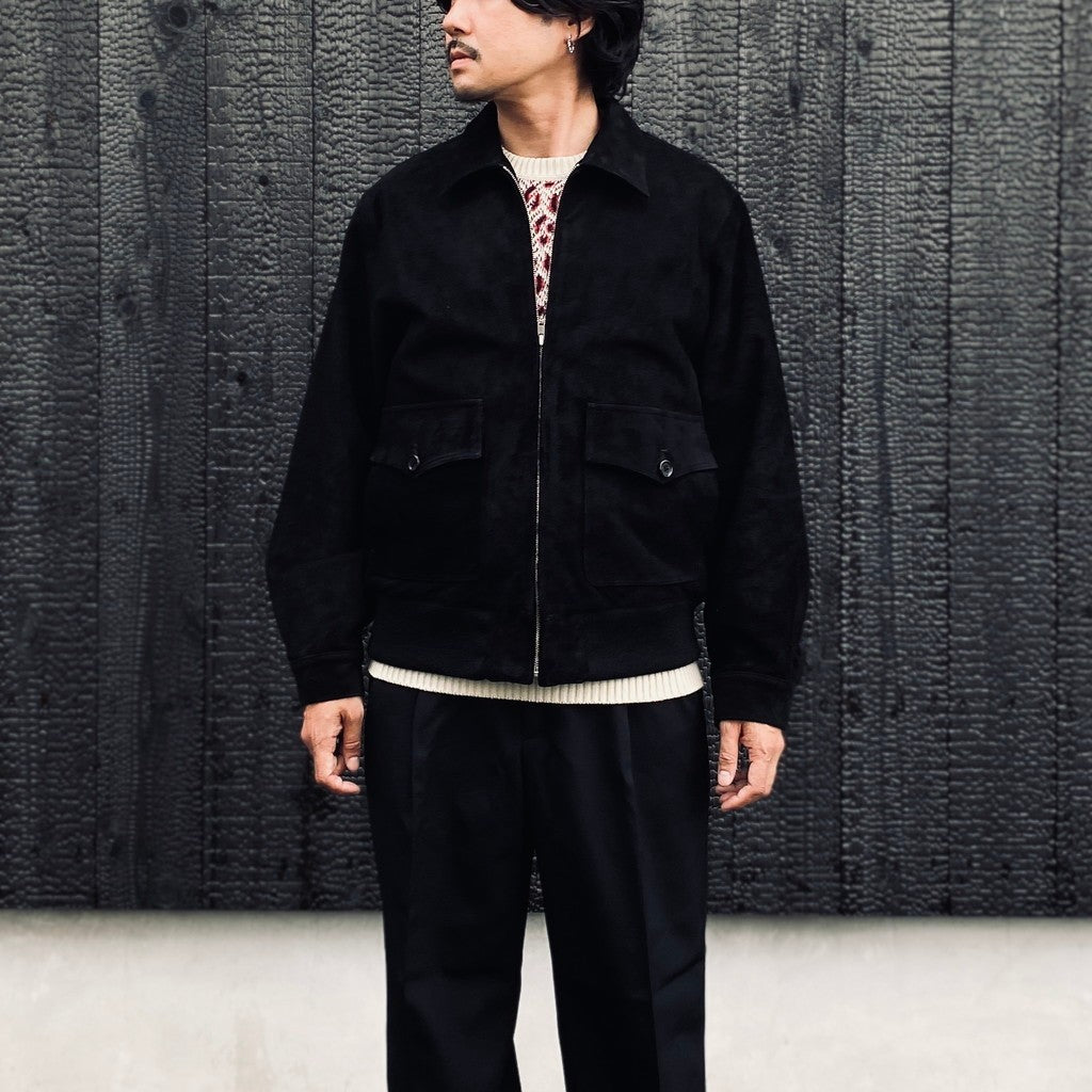 MINEDENIM | STIE lo | SUEDE LEATHER JACKET #BLACK [MDSL-WM-BL01]