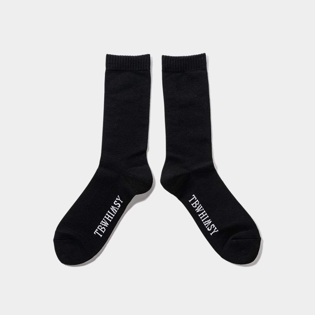 LABEL LOGO SOCKS #Black [SS25-A10]