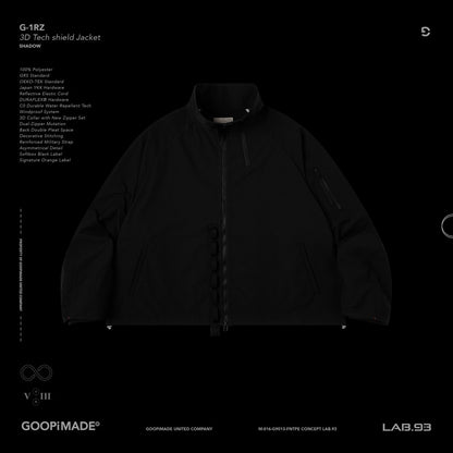 「G-1RZ」3D Tech shield Jacket #SHADOW [GOOPI-24AW-DEC-06]