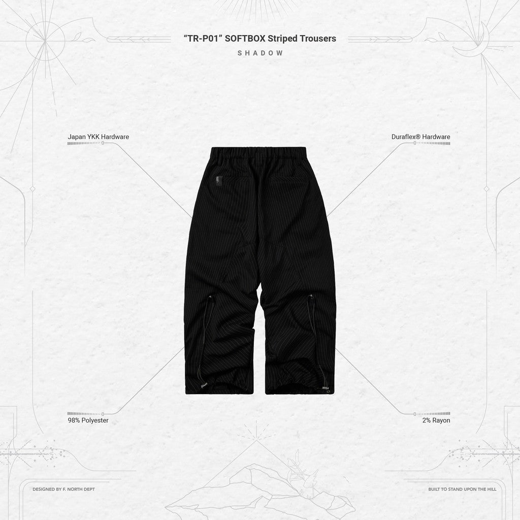 "TR-P01" SOFTBOX 條紋褲 #SHADOW [GOOPI-24SS-AUG-02]