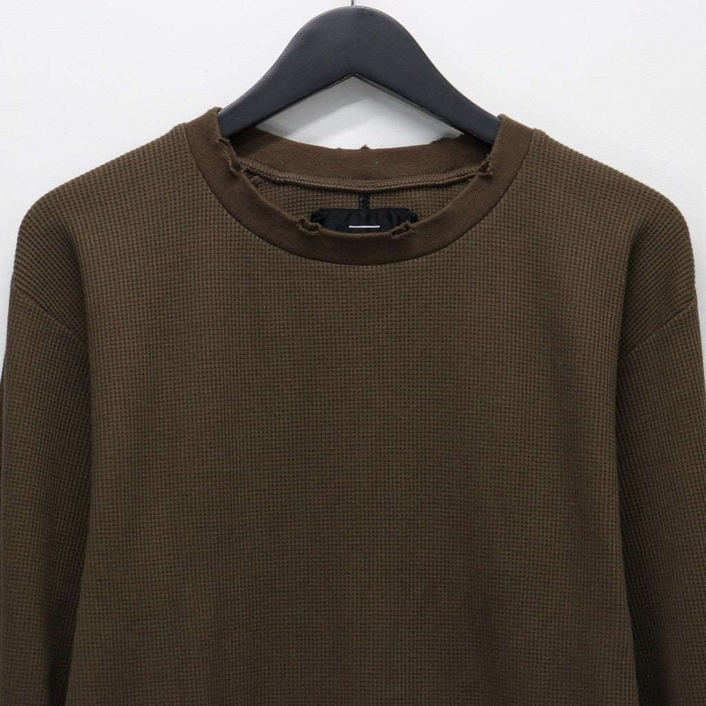 Combat Long Thermal With Damaged (CLASSIC WAFFLE KNIT) #MOCHA [M-P2-TP6]