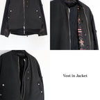 BARBARIAN FLIGHT JACKET #BLACK [RJ2501001]