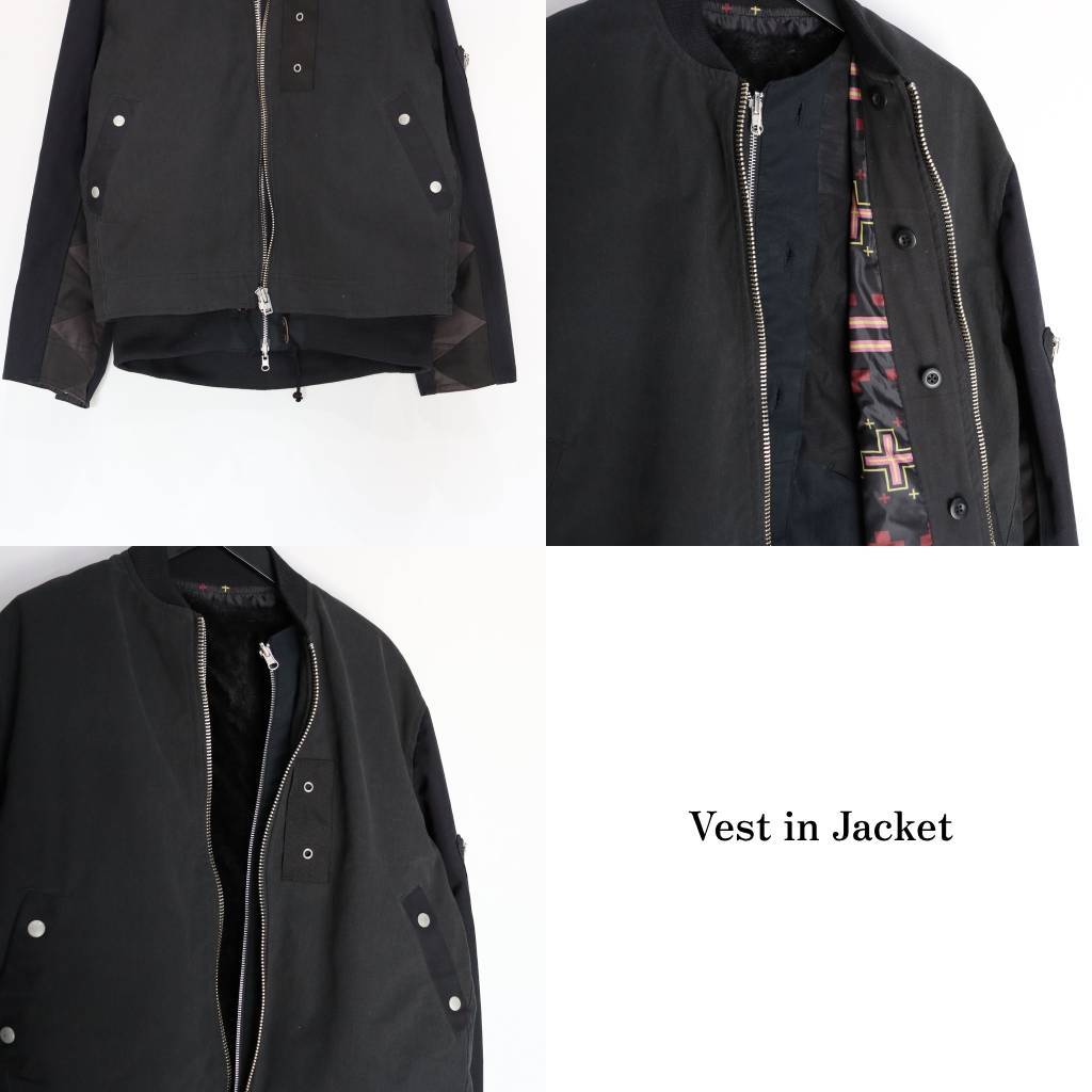 BARBARIAN FLIGHT JACKET #BLACK [RJ2501001]