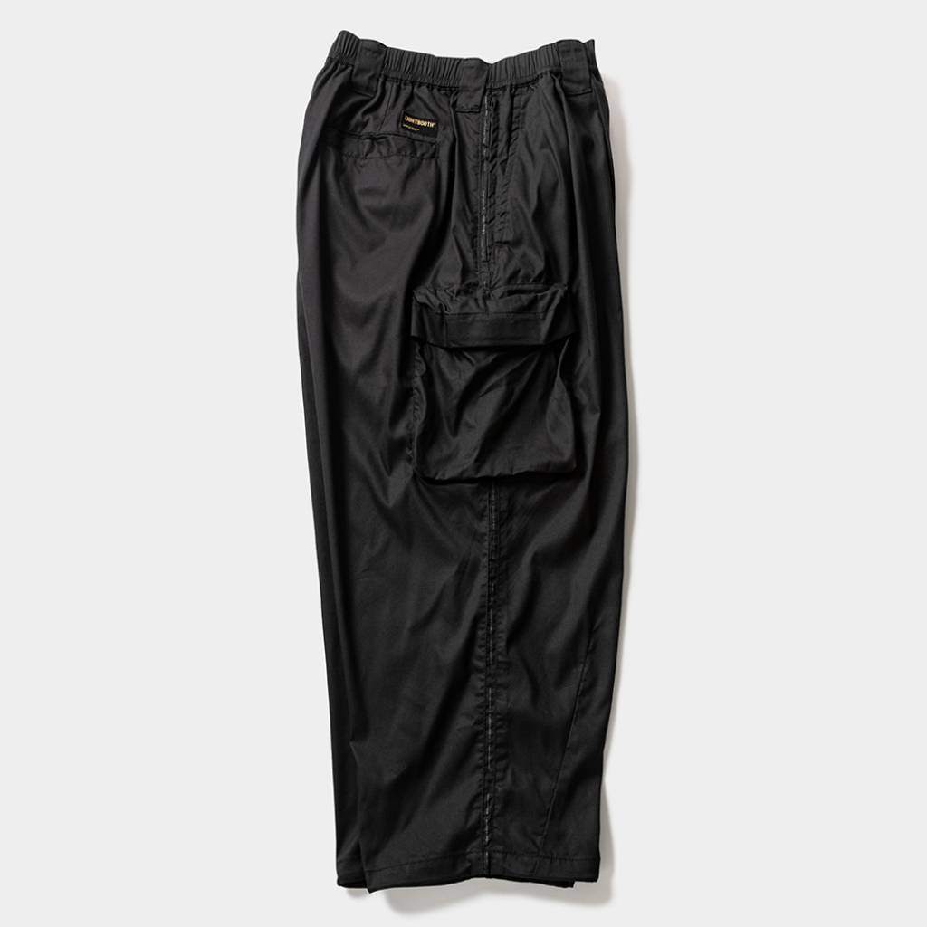 STRIPE BAGGY CARGO PANTS #Black [SU26-B06]