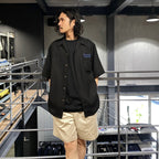 BLUE NOTE | HAWAIIAN SHIRT S/S -TYPE 2- #BLACK [BLUENOTE-WM-HI02]