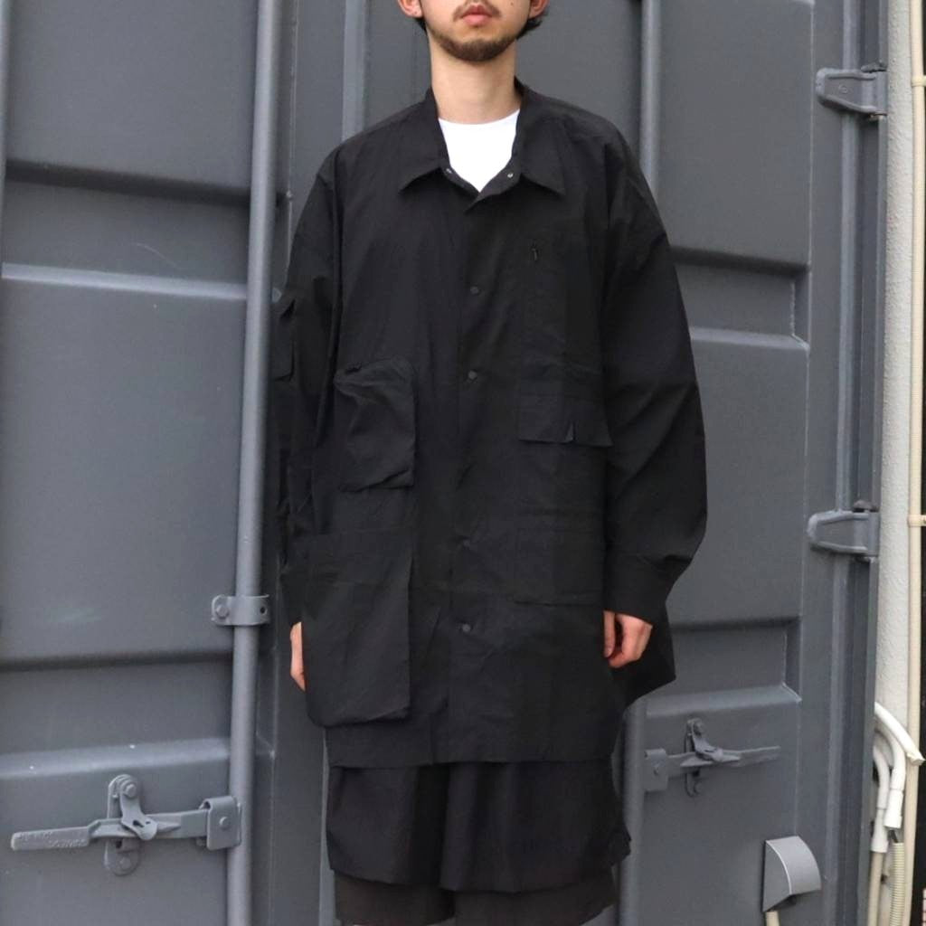 PERTEX UTILITY LONGLINE SHIRT #BLACK [FPA02261U0004]