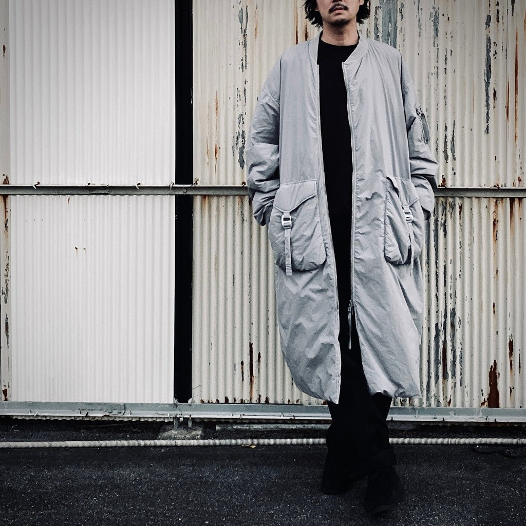 GARMENT DYE DOWN MA-1 LONG COAT 2.0 #GRAY [FST09262U0002]