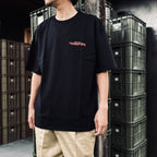 TERRIFIER | WASHED HEAVY WEIGHT CREW NECK T-SHIRT ( TYPE-4 ) #BLACK [TERRIFIER-WM-WT04]
