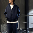 TECH SWEAT STAND ZIP-CARDIGAN #NAVY [BE-54024W]