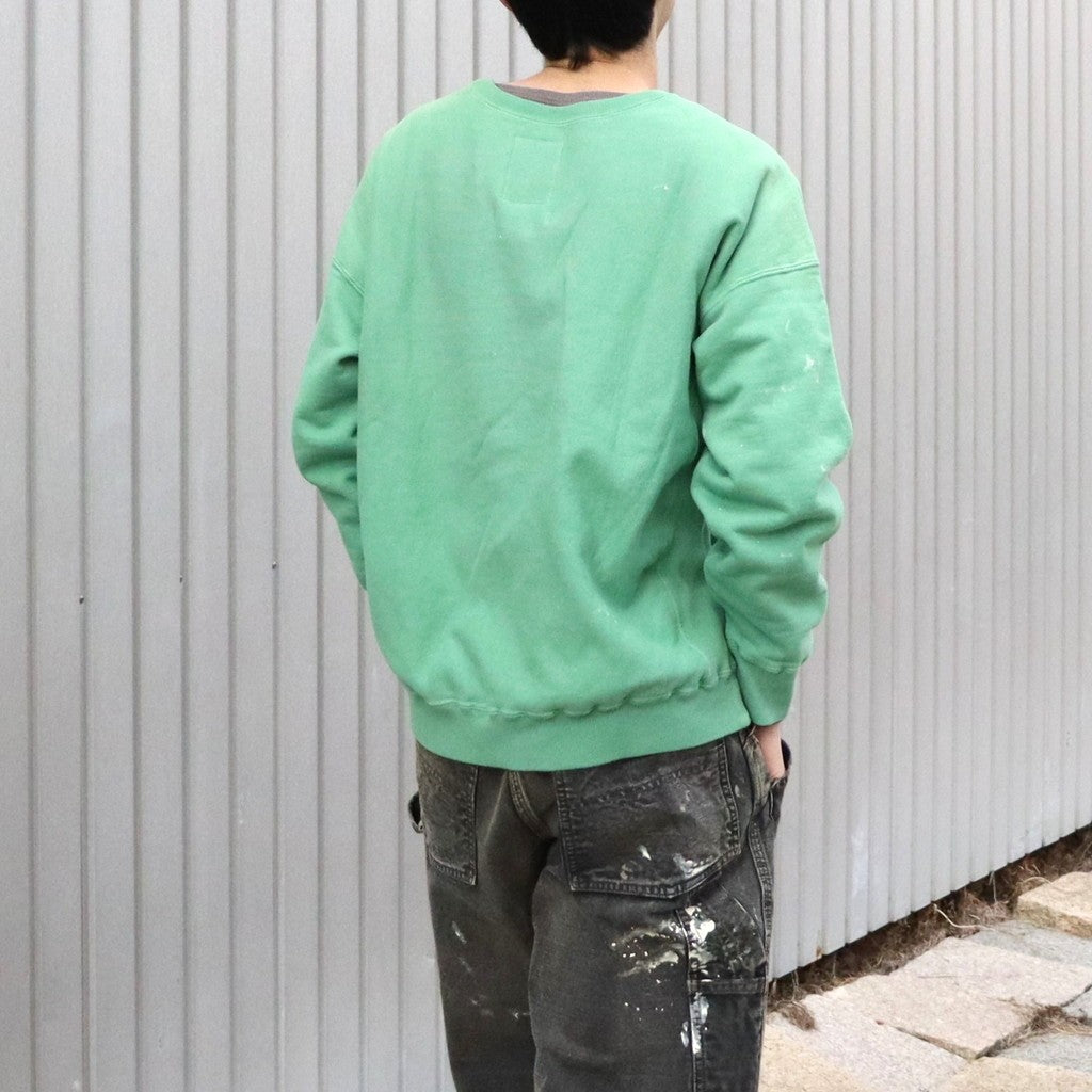 DISTRESSED SWEATSHIRT AGED #GREEN [BW261-DSS]