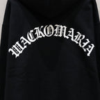 HEAVY WEIGHT FULL ZIP HOODED SWEAT SHIRT ( TYPE-2 ) #BLACK [24FW-WMC-SS02]