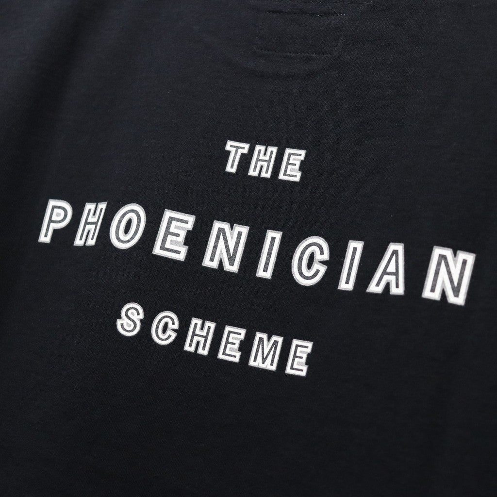 THE PHOENICIAN SCHEME | WASHED HEAVY WEIGHT CREW NECK T-SHIRT ( TYPE-2 ) #BLACK [TPS-WM-WT02]