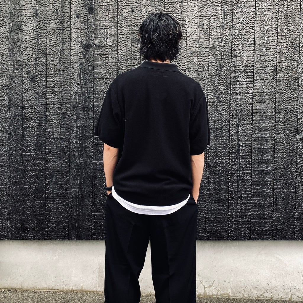 KNIT POLO SHIRT #BLACK [26SS-WMK-KN06]