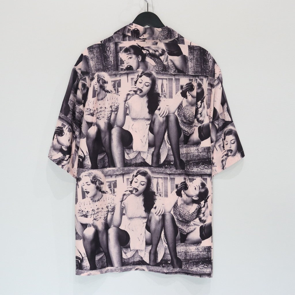 ELLEN VON UNWERTH | S/S HAWAIIAN SHIRT ( TYPE-2 ) #PINK [EVU-WM-HI02]