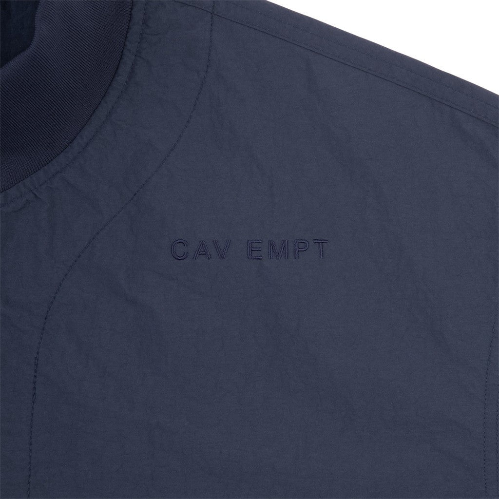 RIB COLLAR NYLON ZIP UP #NAVY [CES30JK14]