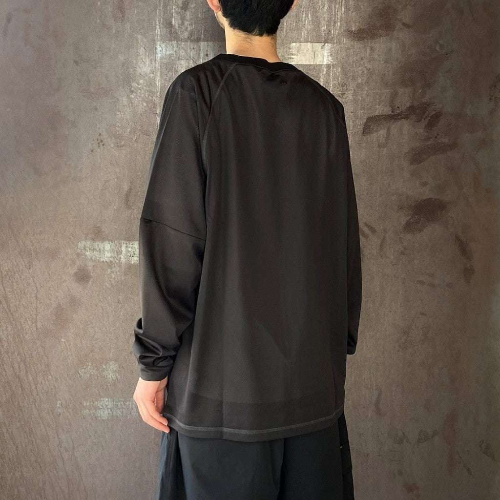 MESH L/S TEE #Black [26SU_T12]