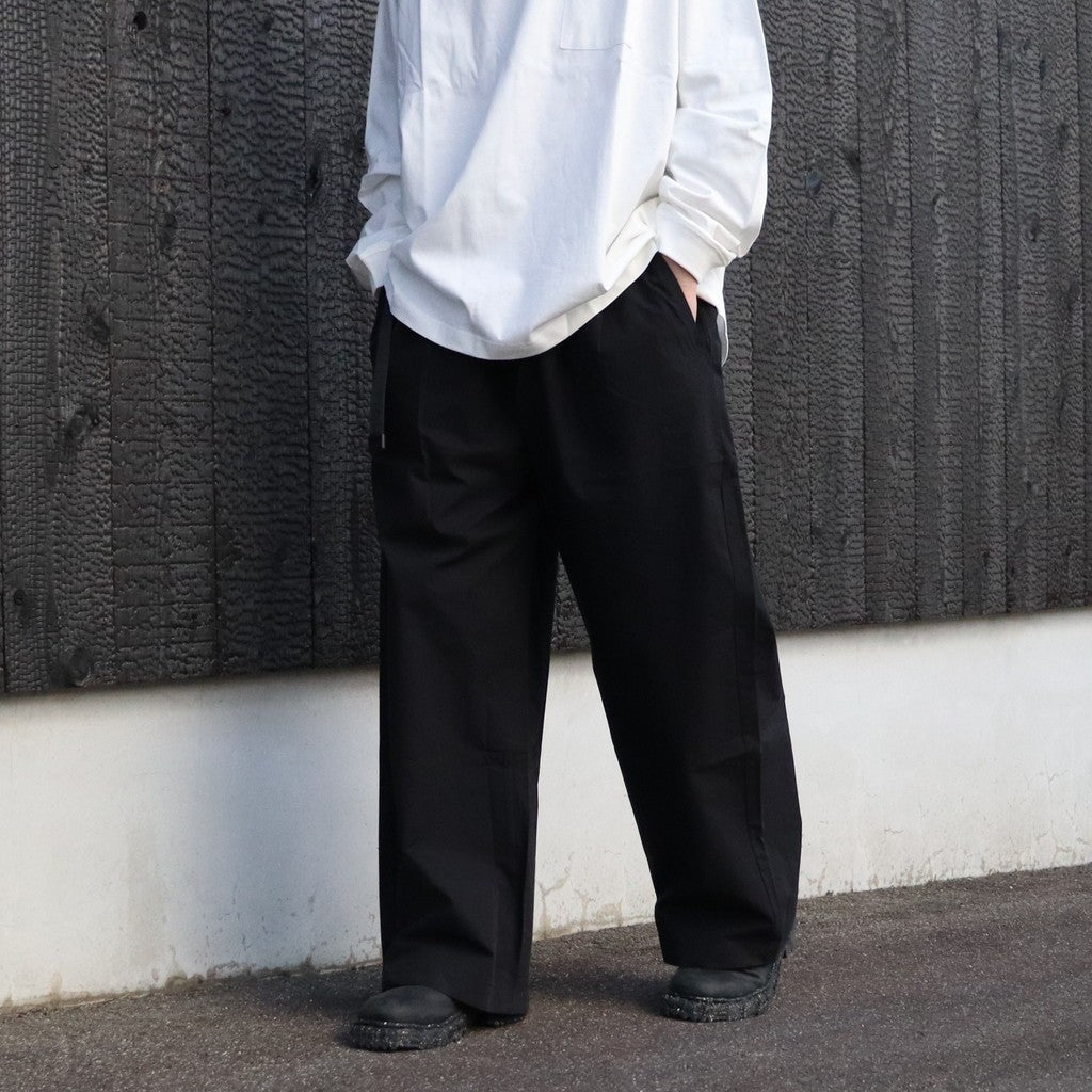 BAGGY PIPE PANTS #Black [SS26-B09]