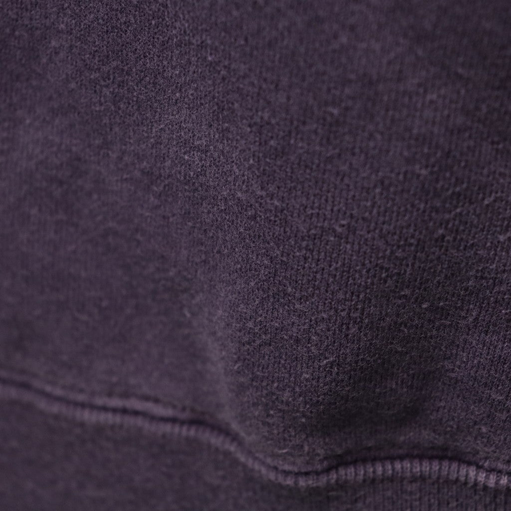 WASHED MIDDLE WEIGHT CREW NECK SWEAT SHIRT #PURPLE [26SS-WMC-SS06]