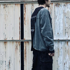 Bootleg Layered Crew Sweat (A MAN'S SHADOW) #AGED BLACK [M-P2-BG3]