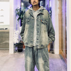 HOODED LOGO SWEAT #Grey [FW25-SW02]