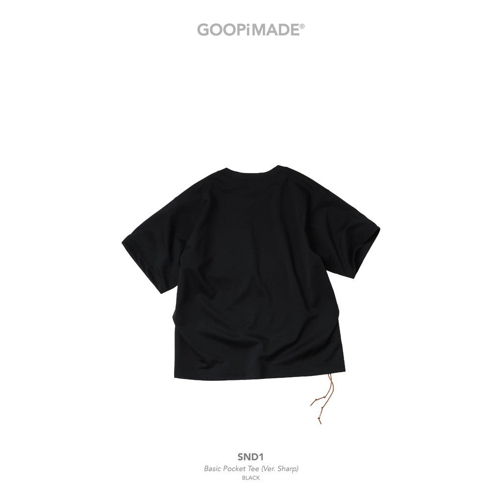 SND1 - Basic Pocket Tee (Ver. Sharp) #Black [GOOPI-26SS-APR-01]