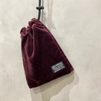 VELVET SHOULDER POUCH #BURGUNDY [24FWE-WMA-BG01]