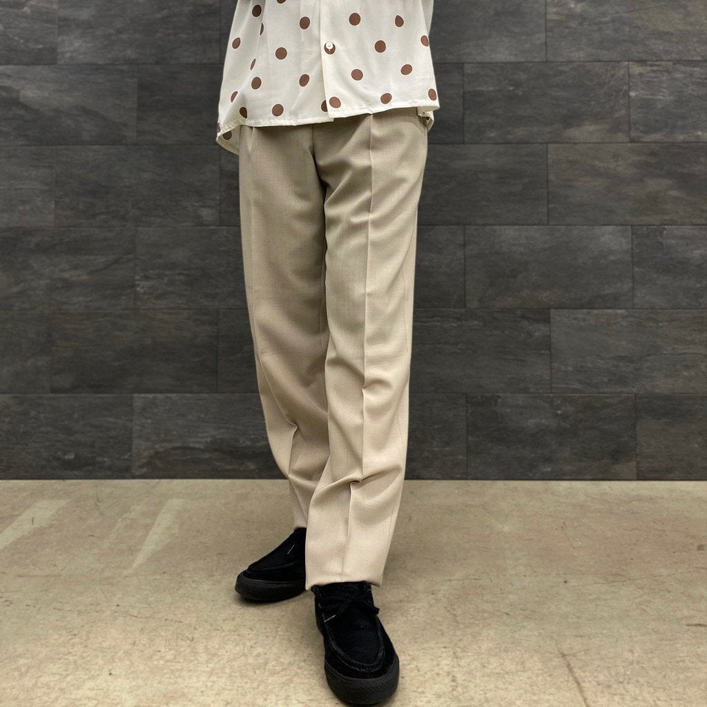 褶襉長褲 - 型號 2- #L-米色 [23SS-WMP-TR05 / 24SSE-WMP-TR02]