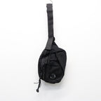 NYLON B LENS WAISTBAG #BLACK 999 [20CMAC043A-005269G]