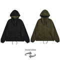 NON DOWN MILITARY REVERSIBLE ANORAK PARKA #BLACK [TAION-R106ZNDML-1]