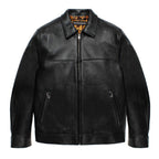 SINGLE RIDERS LEATHER JACKET ( TYPE-2 ) #BLACK [26FWE-WMO-BL04]