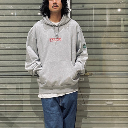 HIGHTIMES | HEAVY WEIGHT PULLOVER HOODED SWEAT SHIRT #GRAY [HIGHTIMES-WM-SS15]