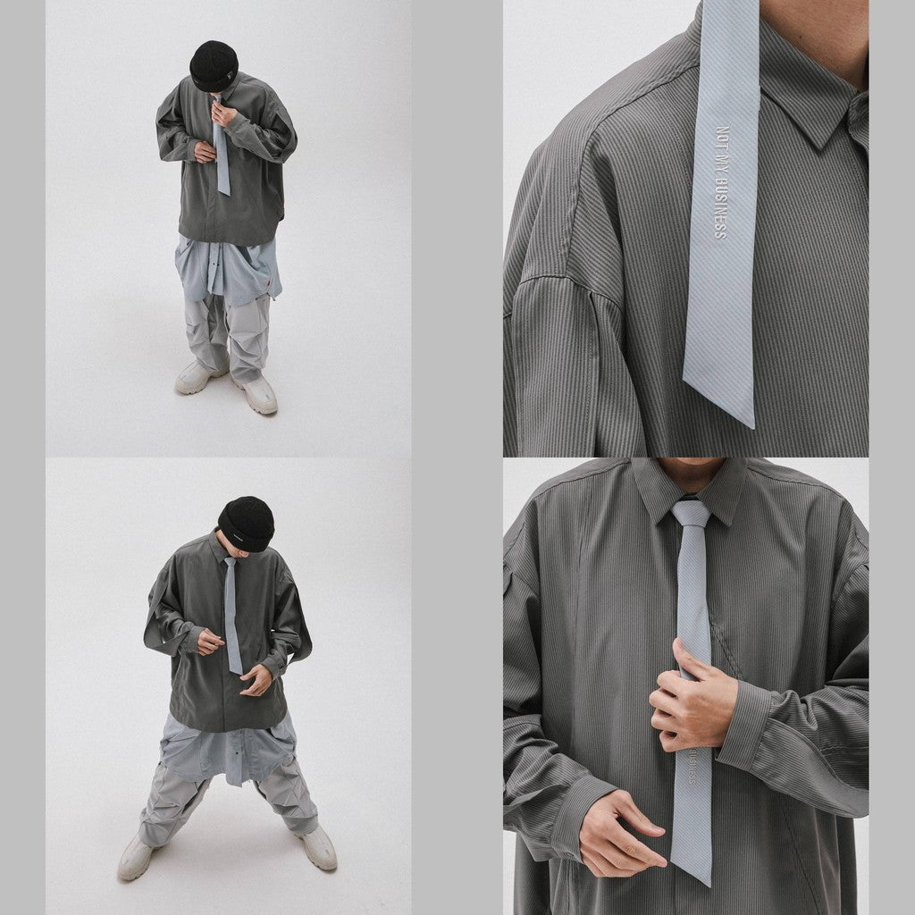 “MA-Z3” Mode Architekt 刺繡襯衫 #IRON [GOOPI-24AW-OCT-01]