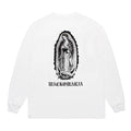 WASHED HEAVY WEIGHT CREW NECK LONG SLEEVE T-SHIRT ( TYPE-1 ) #WHITE/BLACK [26SSE-WMT-LT04]
