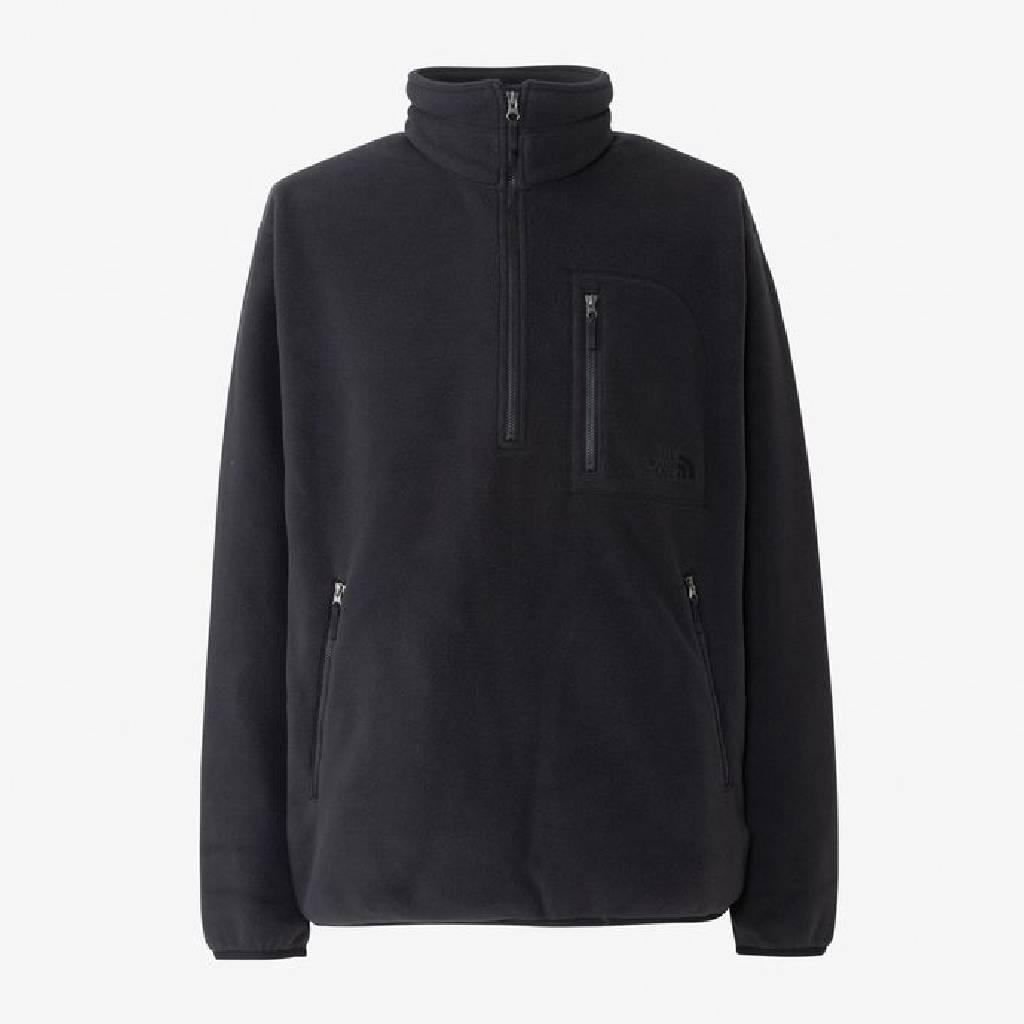 野戰抓絨半拉鍊衫 #K / 黑色 [NL62531]