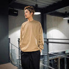 TECH DRAWSTRING L/S TEE #BEIGE [BE-40025]
