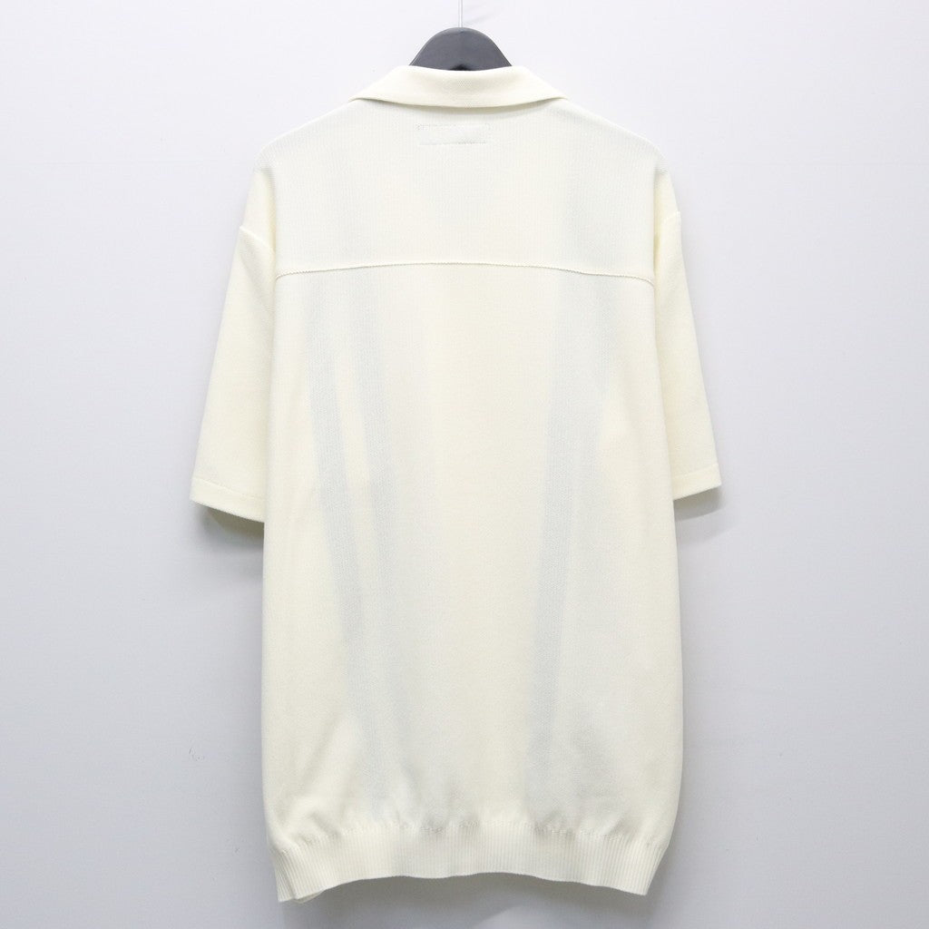 KNIT SHIRT ( TYPE-1 ) #WHITE [26SS-WMK-KN01] - cocorozashi 三重県