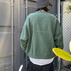 WASHED VS 8b CREW NECK #GREEN [CES25CS09]