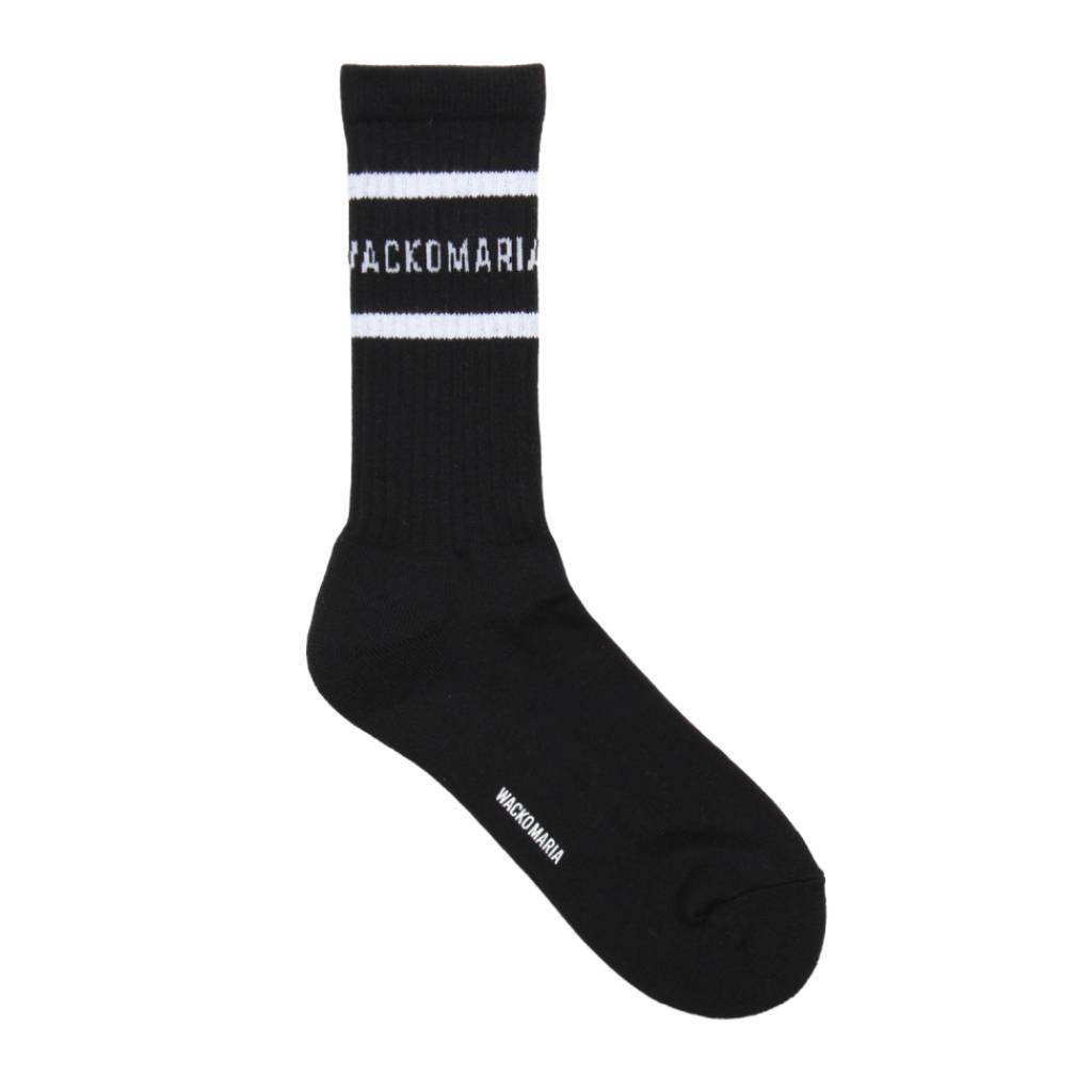 SKATER SOCKS ( TYPE-2 ) #BLACK-WHITE [25FW-WMA-SO02]