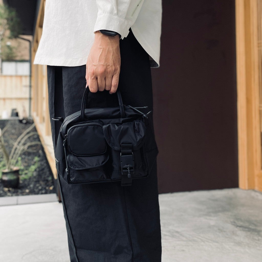 MULTI POCKET 2WAY BAG #BLACK [BCL-151]
