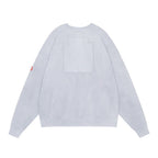 OVERDYE PANEL SHOULDER CREW NECK #GREY [CES30CS10]